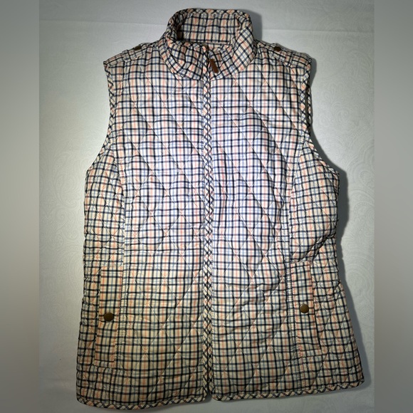 Talbots plaid quilted vest - Picture 3 of 11